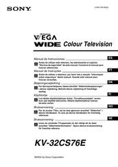 Sony FD Trinitron WEGA Manual De Instrucciones