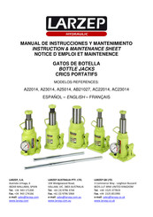 Larzep A23014 Manual De Instrucciones Y Mantenimiento