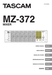 Tascam MZ-372 Manual Del Usuario