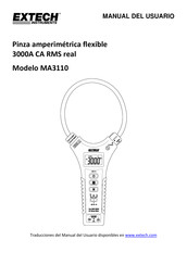 Extech Instruments MA3110 Manual Del Usuario