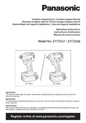 Panasonic EY75A8 Manual De Instrucciones