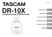 Tascam DR-10X Manual Del Usuario