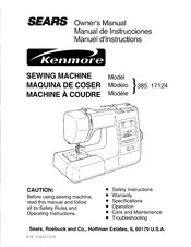 Kenmore 385.17124 Manual De Instrucciones