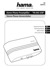 Hama PA-005 USB Instrucciones De Uso