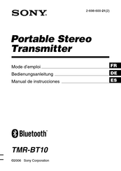 Sony TMR-BT10 Manual De Instrucciones