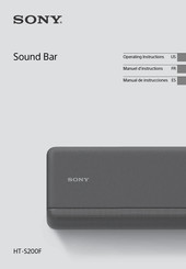 Sony HT-S200F Manual De Instrucciones