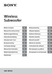 Sony SWF-BR100 Manual De Instrucciones