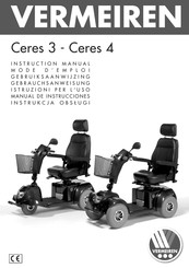 Vermeiren Ceres 4 Manual De Instrucciones