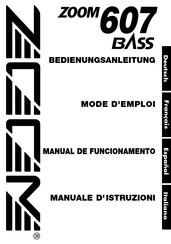 Zoom 607 BASS Manual De Instrucciones