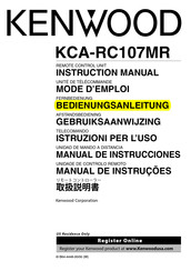 Kenwood KCA-RC107MR Manual De Instrucciones