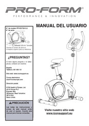 Pro-Form PFIVEX73313.0 Manual Del Usuario