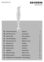 SEVERIN 3736000 Instrucciones De Uso