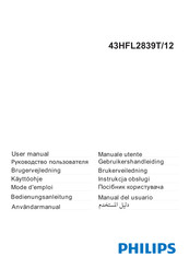 Philips 43HFL2839T/12 Manual Del Usuario