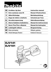 Makita DJV181Z Manual De Instrucciones