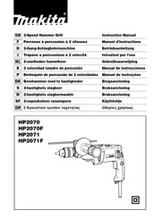 Makita HP2070 Manual De Instrucciones