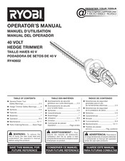 Ryobi RY40602 Manual Del Operador