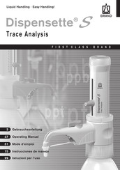 BRAND Dispensette S Trace Analysis Instrucciones De Manejo