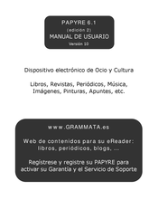 Grammata PAPYRE 6.1. Manual De Usuario