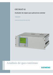 Siemens OXYMAT 61 Instrucciones De Servicio