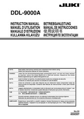 JUKI DDL-9000A Manual De Instrucciones