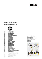 REMS Solar-Push I 80 Instrucciones De Servicio