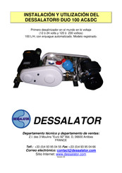 DESSALATOR DUO 100 Manual De Instalación Y Utilizacion