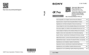 Sony ILCE-7RM3 Manual De Instrucciones