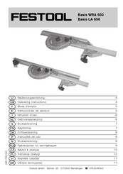 Festool Basis WRA 500 Instrucciones De Servicio