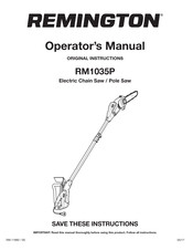 Remington RM1035P Manual Del Operador