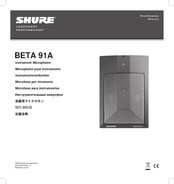Shure BETA 91A Manual De Usuario