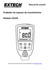 Extech Instruments CG104 Manual De Usuario