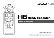 Zoom H6 Manual De Instrucciones