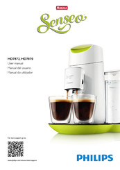 PHILIPS MARCILLA SENSEO HD7872 MANUAL DEL USUARIO Descargar en PDF |  ManualsLib