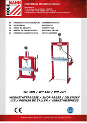 HOLZMANN MASCHINEN WP 12H Manual De Instrucciones