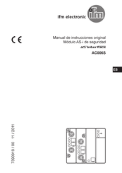 IFM Electronic AC006S Manual De Instrucciones