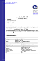 Pce CFM-8906 Instrucciones De Uso