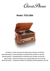 Classic Phono TCD-2500 Manual Del Usuario