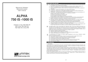 Unitek Alpha 750 iS Manual Del Usuario