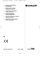 Einhell BT-PG 750 Manual De Instrucciones