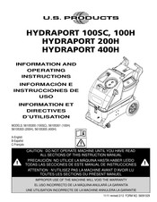 U.S. Products HYDRAPORT 100H Instrucciones De Uso