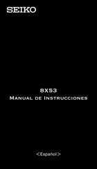 Seiko 8X53 Manual De Instrucciones