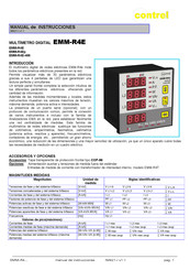 Contrel EMM-R4E Manual De Instrucciones