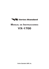 Vertex Standard VX-1700 Manual De Instrucciones