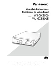 Panasonic WJ-GXE500 Manual De Instrucciones