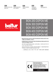baltur BGN 300 DSPGN ME Manual De Instrucciones De Uso