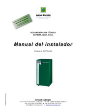 AVENIR ENERGIE AGUA-AGUA 34 Manual Del Instalador