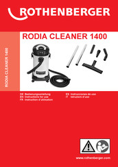 Rothenberger RODIA CLEANER 1400 Instrucciones De Uso