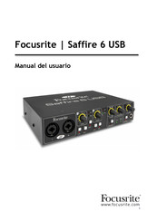 Focusrite Saffire 6 USB Manual Del Usuario