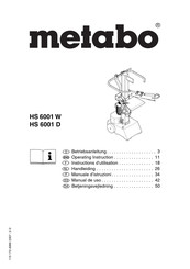 Metabo HS 6001 D Manual De Uso