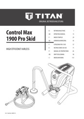 Titan Control Max 1900 Pro Skid Instrucciones De Uso